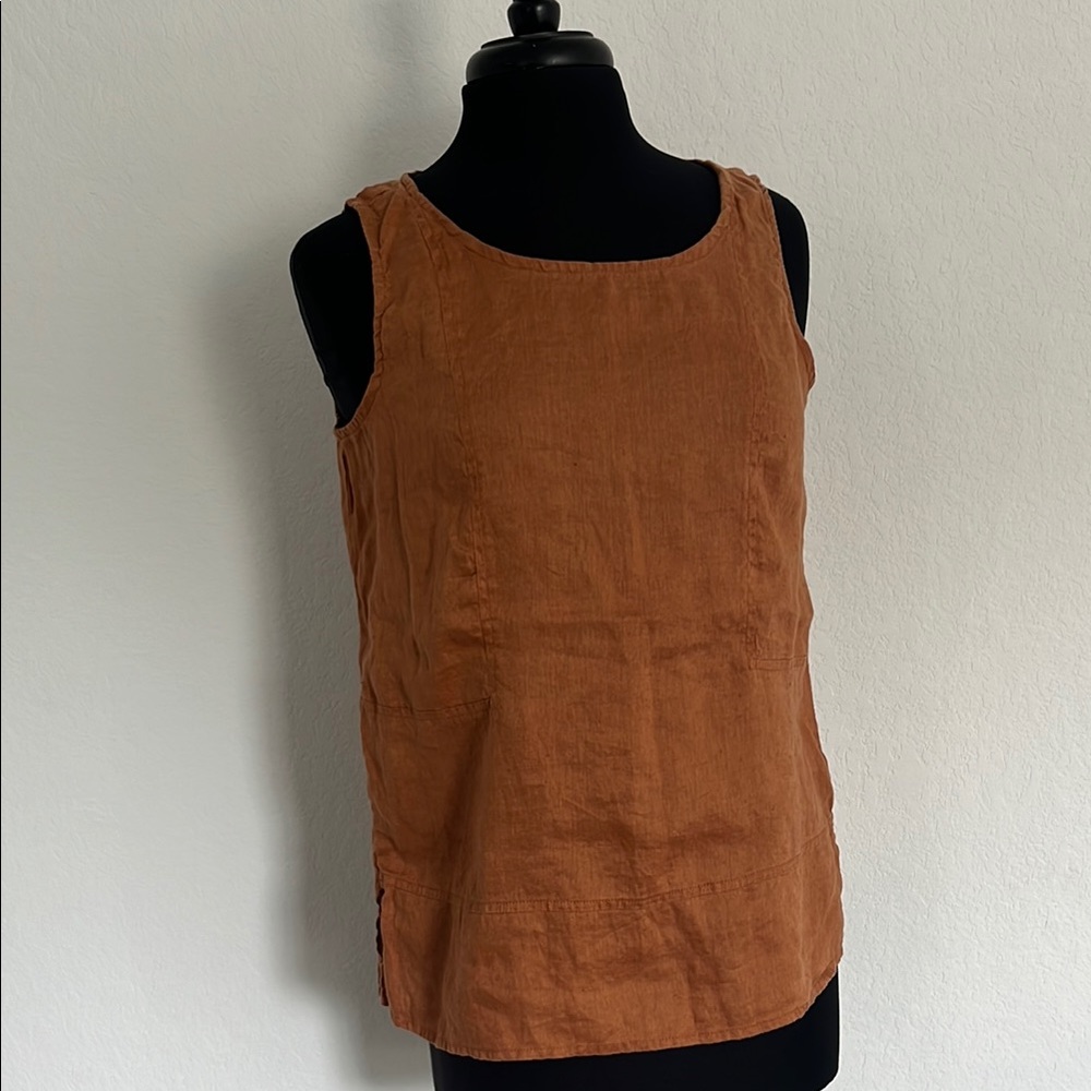 Andrea Jovine Sleeveless linen Top
